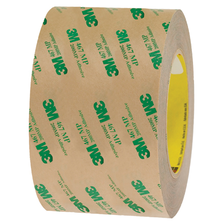 3" x 60 yds. 3M<span class='tm'>™</span> 467MP Adhesive Transfer Tape Hand Rolls